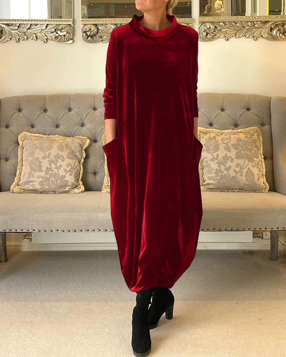 ELORA™ - Robe de soirée en velours 