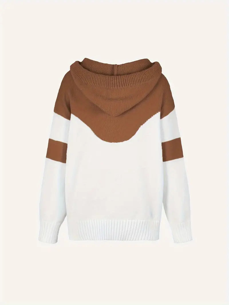 RÍONA™ - Sweat à capuche confortable bicolore