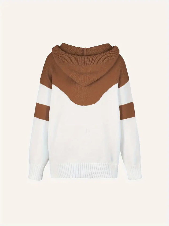 RÍONA™ - Sweat à capuche confortable bicolore