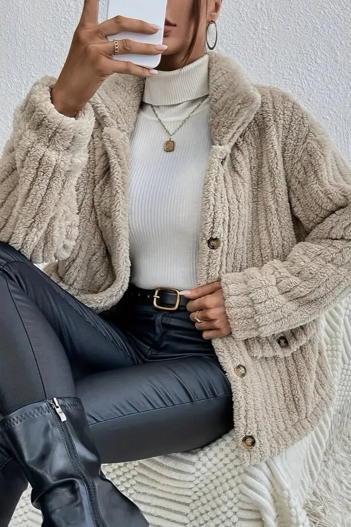 NOVA™ | Gilet boutonné en velours double face