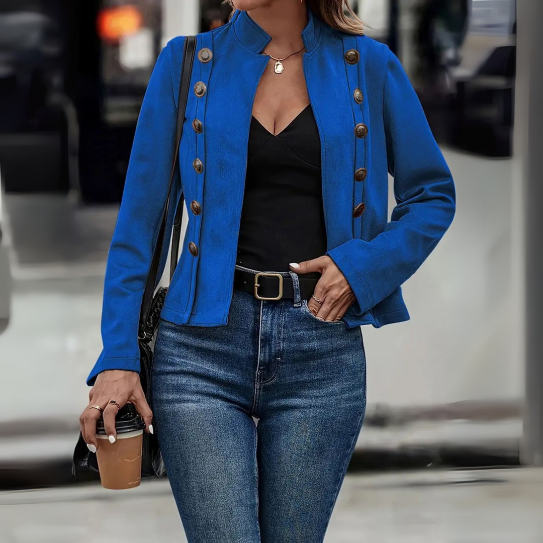 TASMIN™ - Veste vintage à manches longues et coupe ajustée