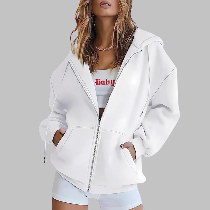 LILMA™ - Veste classique à capuche zippée et oversize