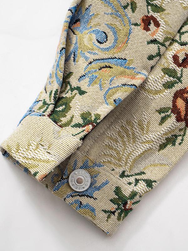 SIDA™ - Veste courte à manches longues et imprimé floral chic