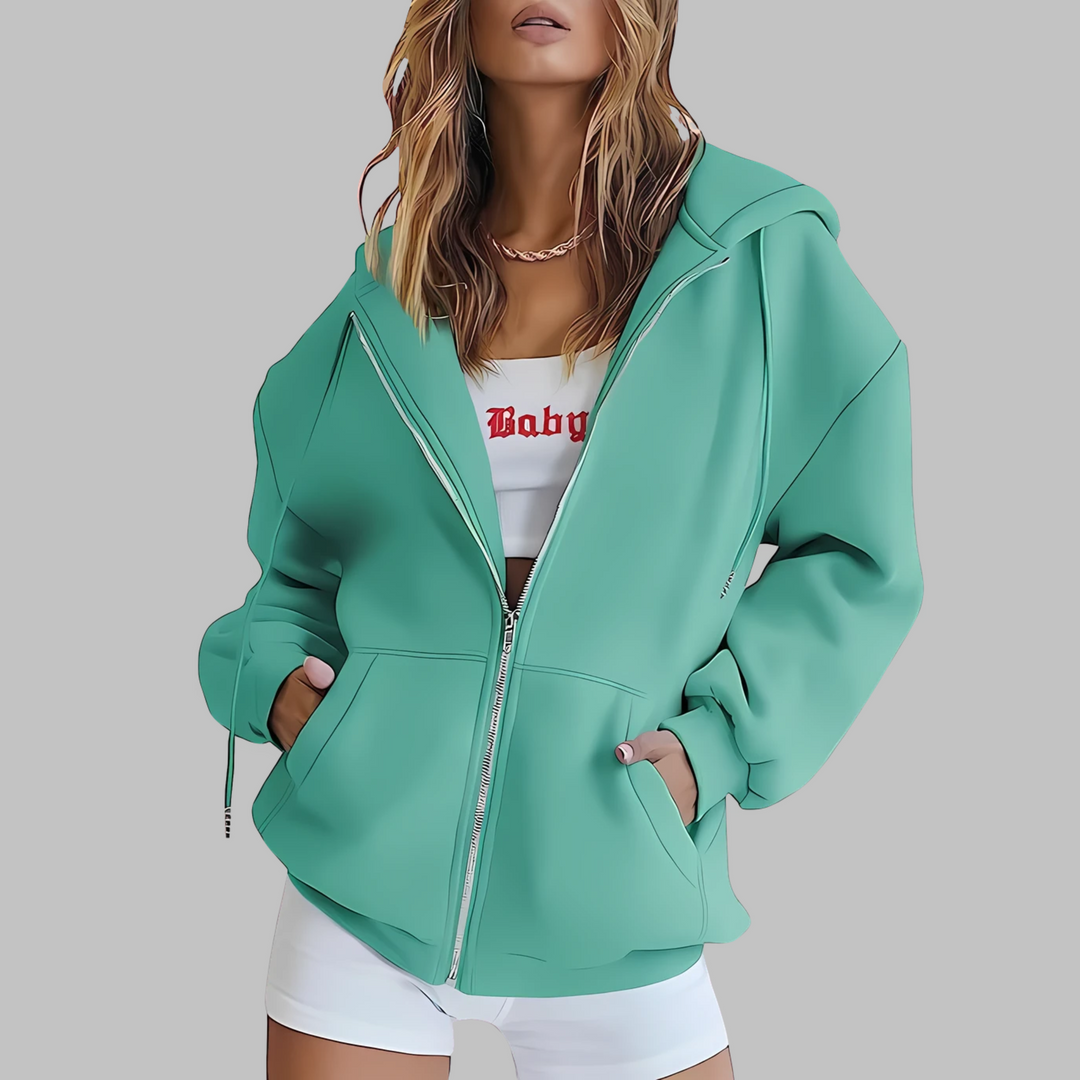 LILMA™ - Veste classique à capuche zippée et oversize