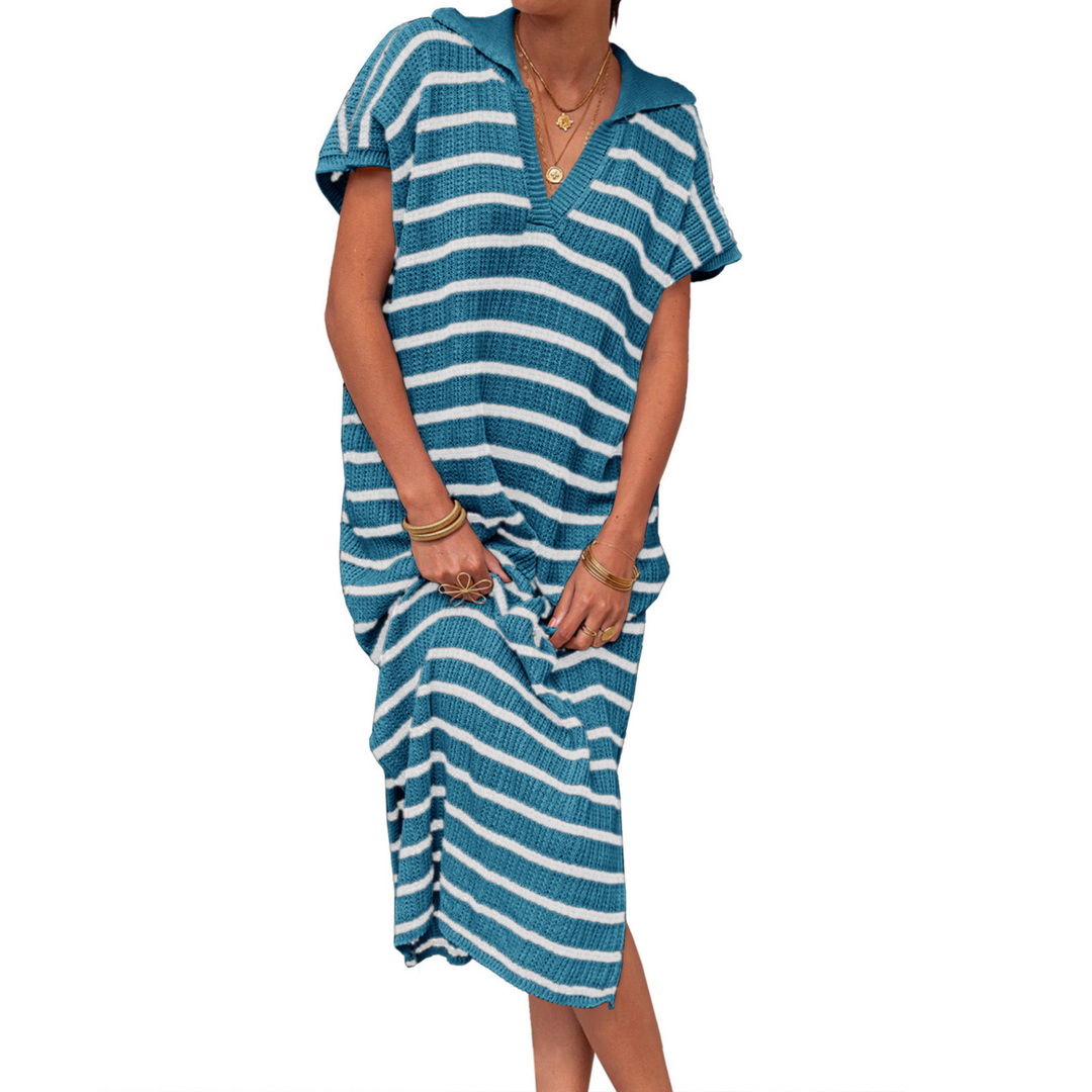 ODESSA™ - Robe longue ample fendue et élégante pour l'été