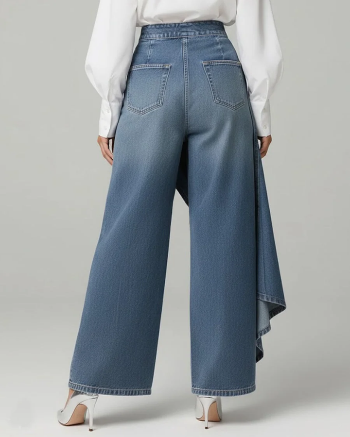 Abigail | Slim Fit Denim Wrap Jeans