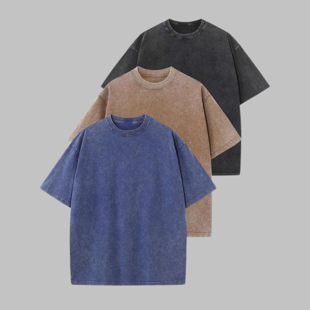 AFINA™ - Chemise unisexe décontractée à col rond et coupe oversize.