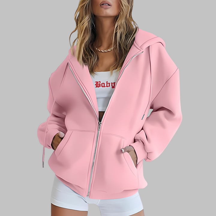 LILMA™ - Veste classique à capuche zippée et oversize