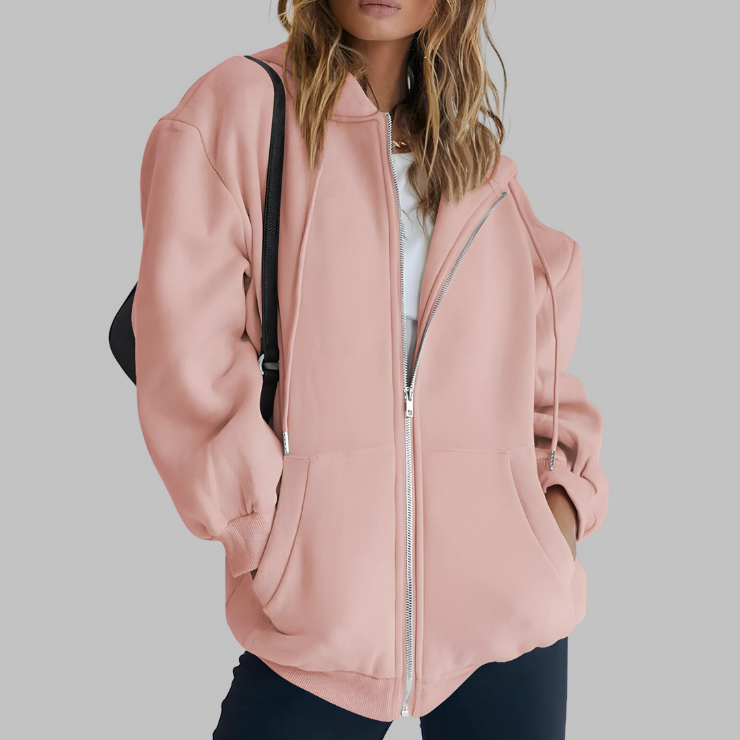 LILMA™ - Veste classique à capuche zippée et oversize