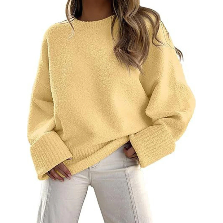 HALEY™ - Pull-over oversize en maille duveteuse et confortable
