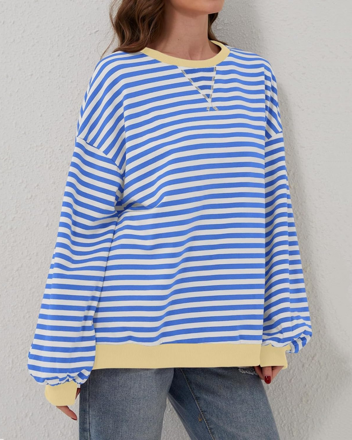 ROXANNE™ - Sweat-shirt rayé oversize
