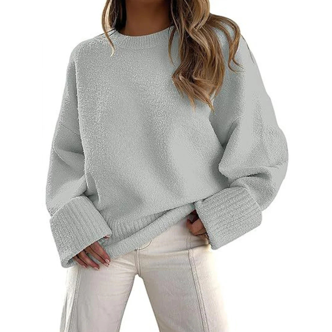 HALEY™ - Pull-over oversize en maille duveteuse et confortable