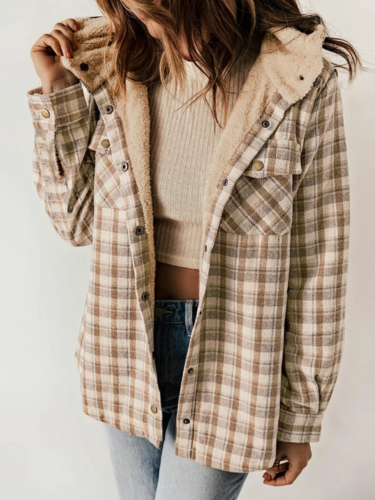 HANNAH™ - Veste à carreaux chic