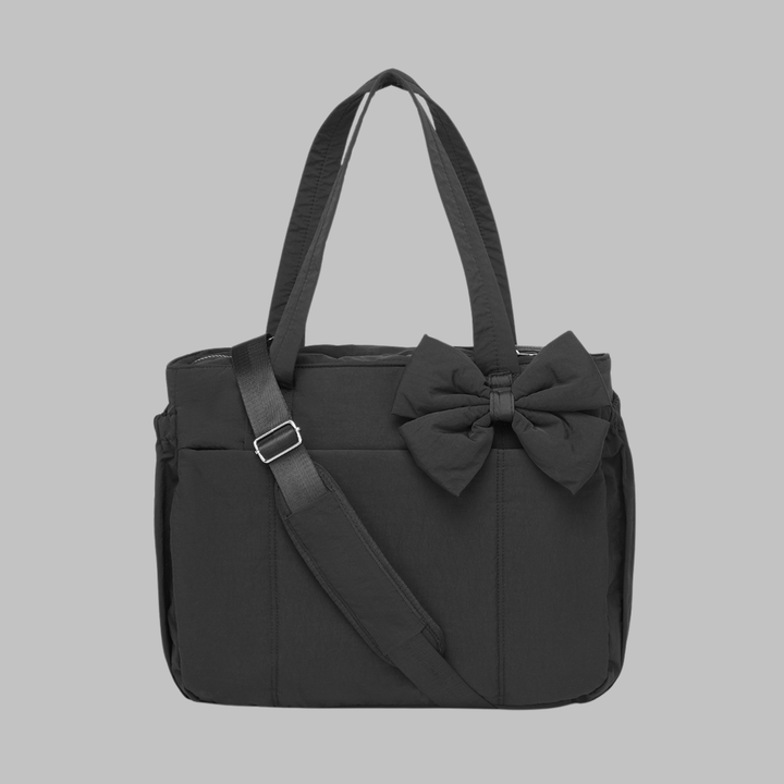 LEILANI™ - Sac à main bouffant chic avec nœud, compatible avec un ordinateur portable