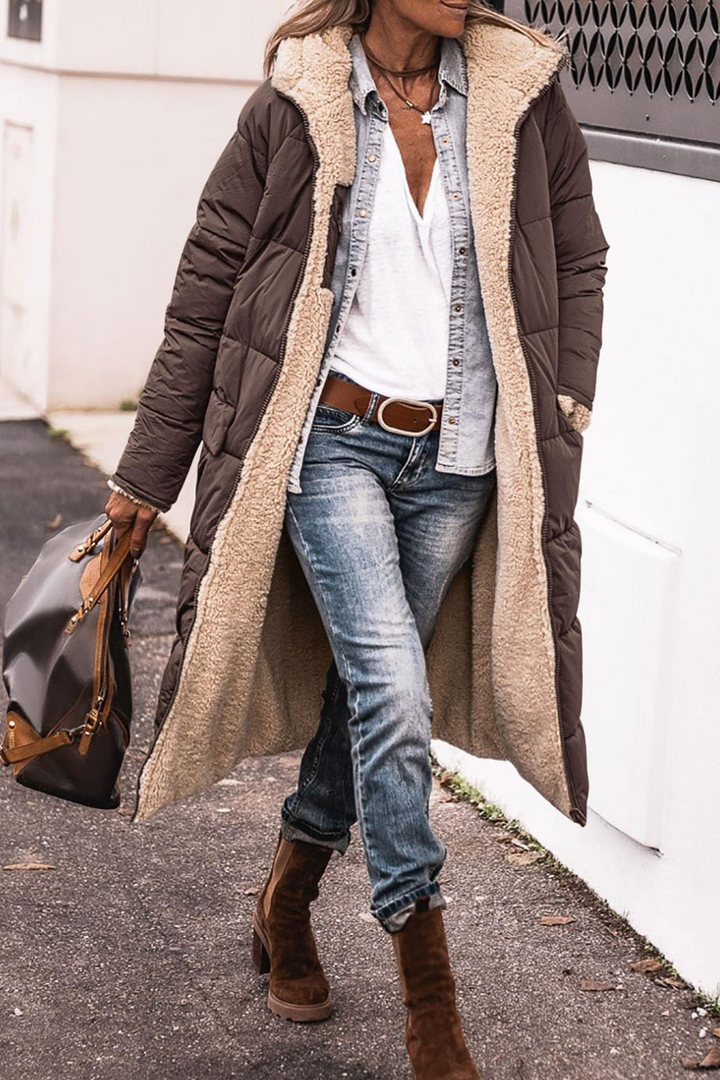 SASHA™ | Manteau réversible élégant 