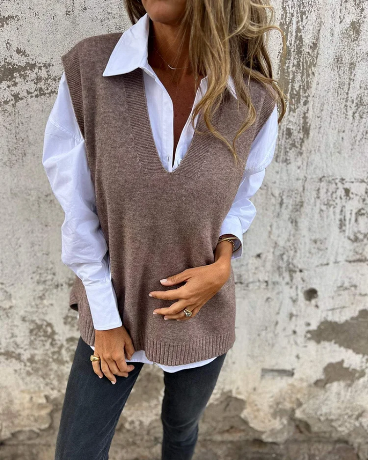 EVELYN™ - Gilet en maille élégant 
