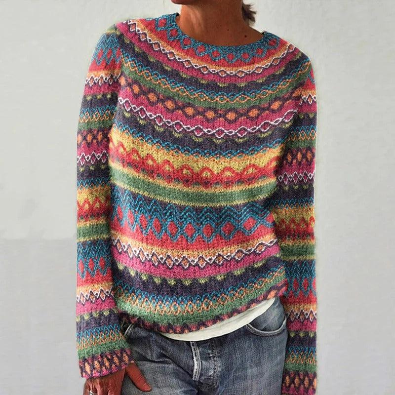 BLAIRE™ - Pull Fair Isle coloré