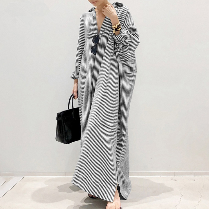 LINNAEA™ - Robe longue rayée de tous les jours