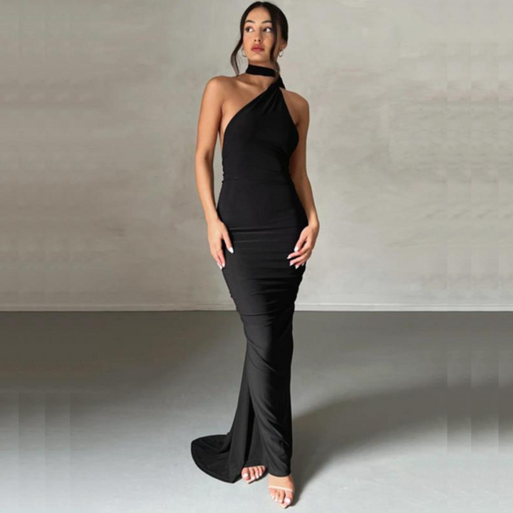 MARGOT™ - Robe moulante élégante sans manches à col halter