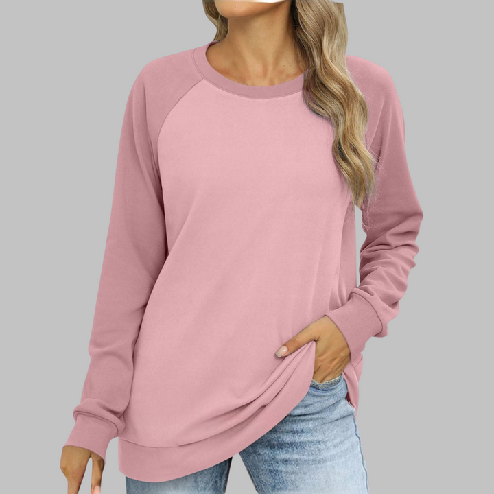 LHANTEL™ - Sweat-shirt décontracté à manches longues et col rond