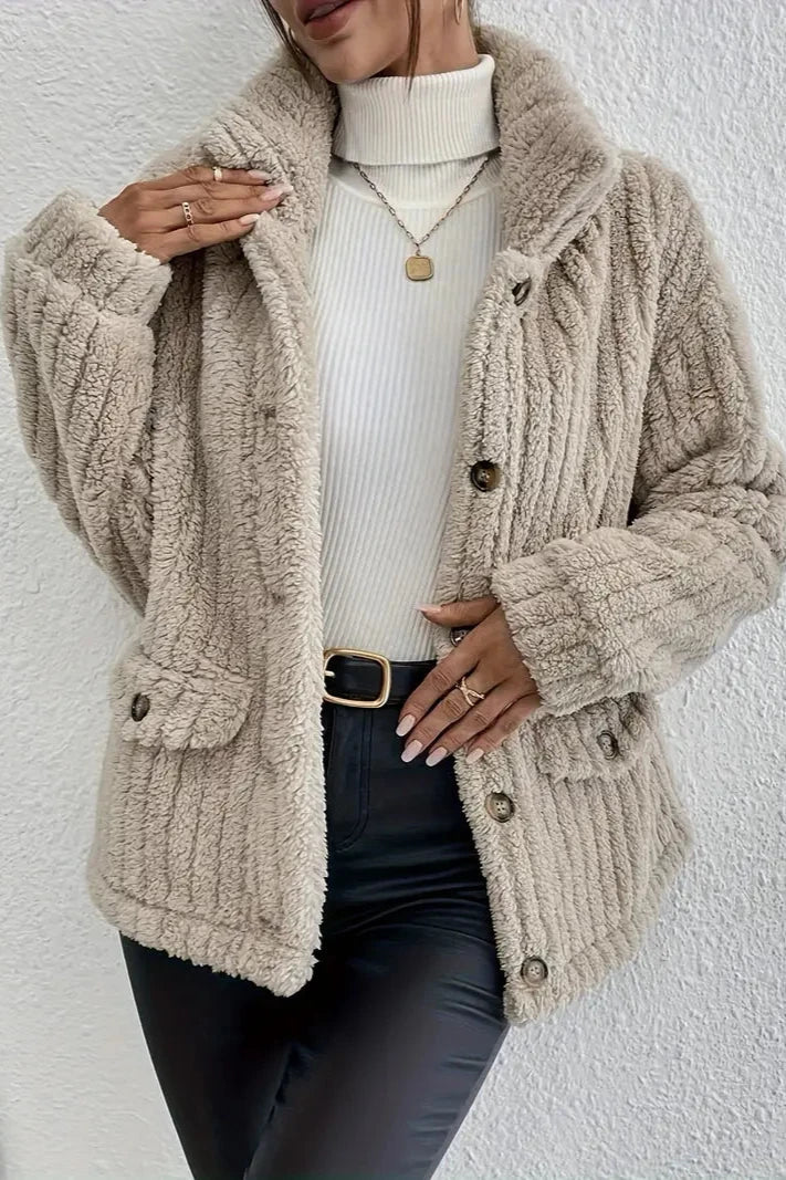 NOVA™ | Gilet boutonné en velours double face
