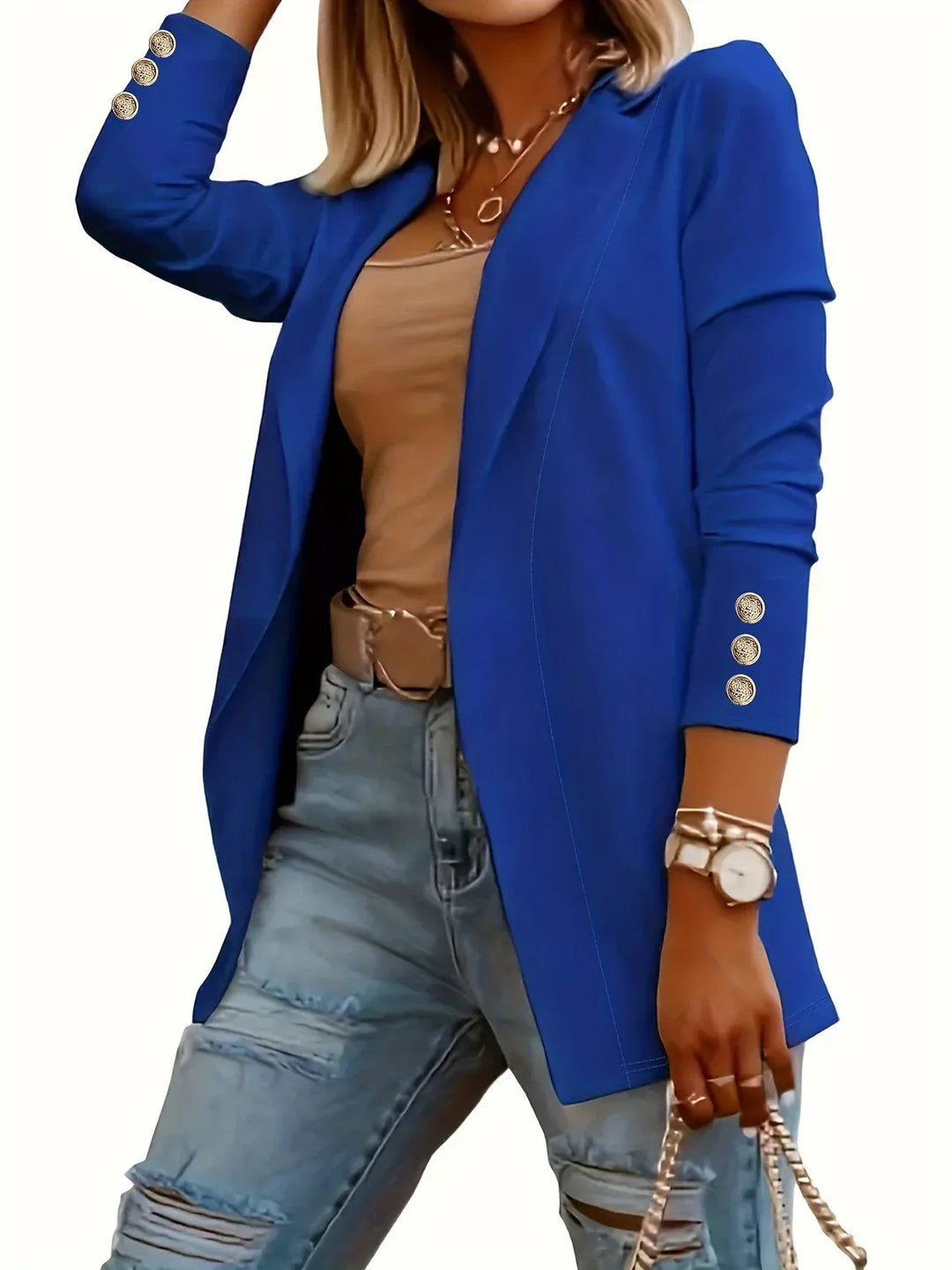 EMMA™ - Veste chic ouverte sur le devant