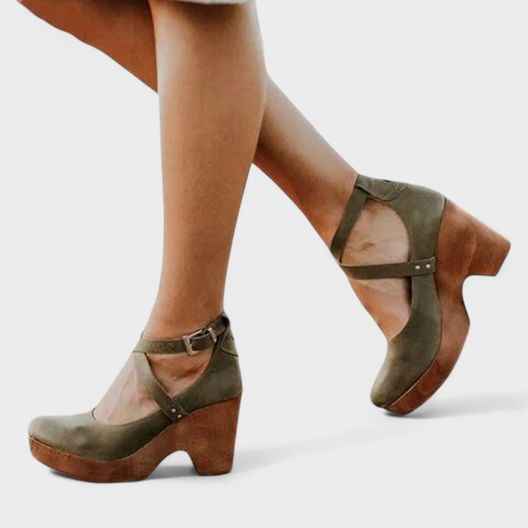 ELARU™ – Sandales compensées classiques et confortables
