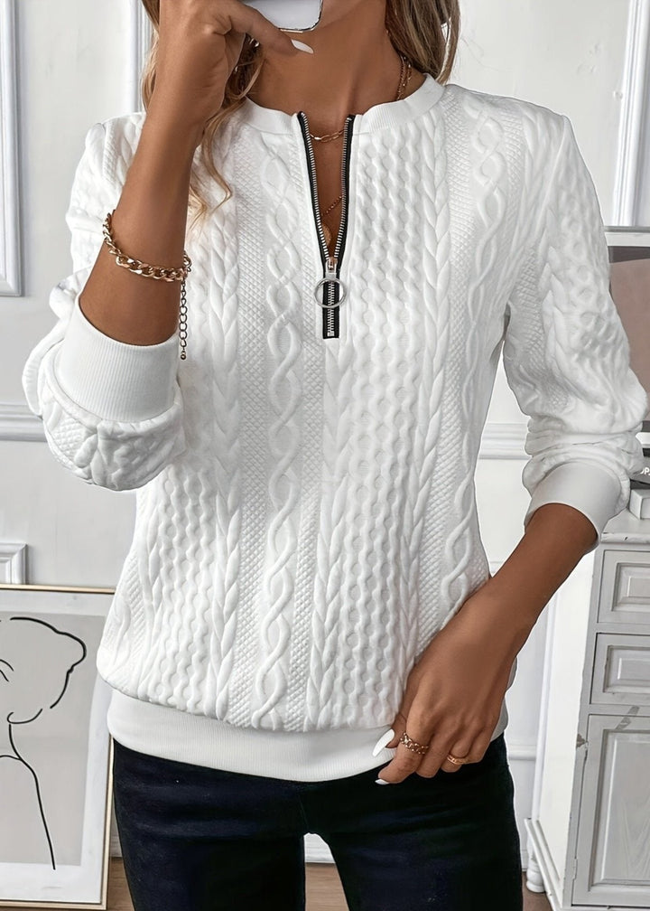 EMMA™ | Pull élégant à col zippé