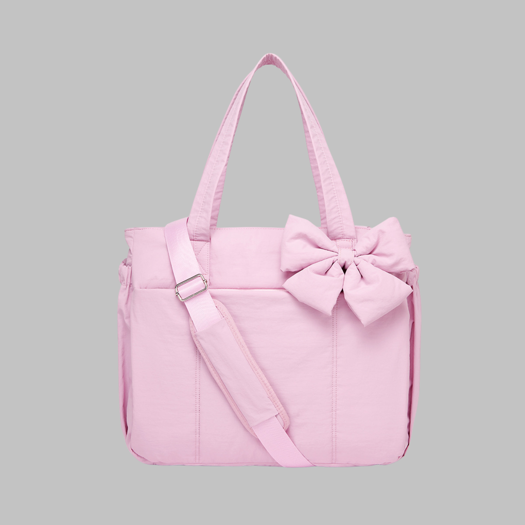 LEILANI™ - Sac à main bouffant chic avec nœud, compatible avec un ordinateur portable