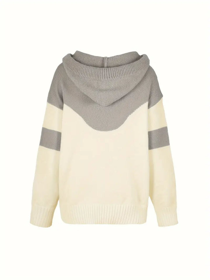 RÍONA™ - Sweat à capuche confortable bicolore