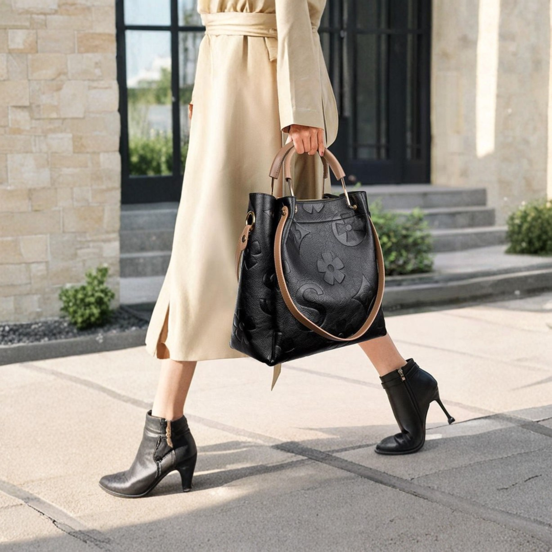 SAYALA™ - Sac à main et sac bandoulière chics et tendance à motif floral en relief