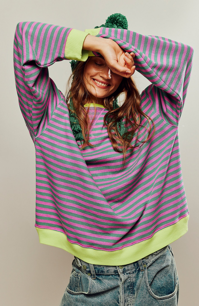 Ashley | Pull rayé ludique