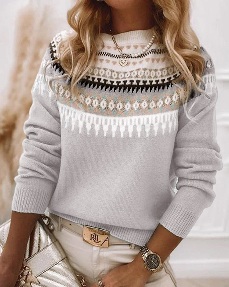 AVERY™ - Pull en maille Fair Isle