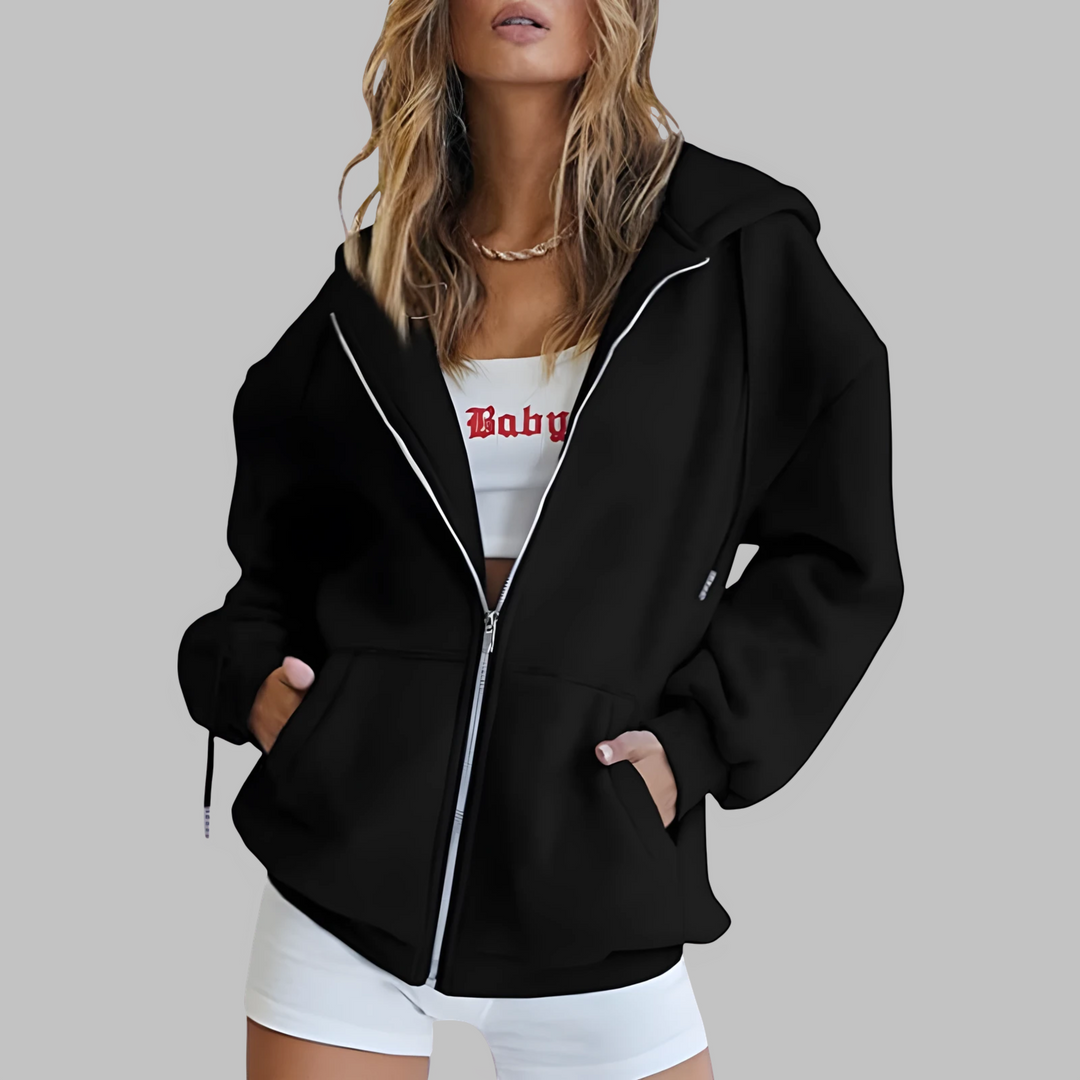 LILMA™ - Veste classique à capuche zippée et oversize