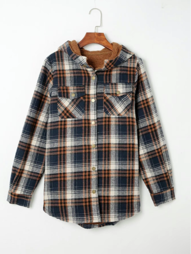 HANNAH™ - Veste à carreaux chic