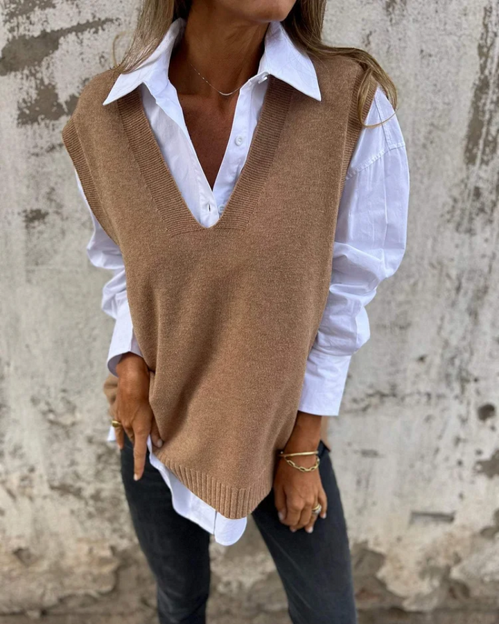 EVELYN™ - Gilet en maille élégant 