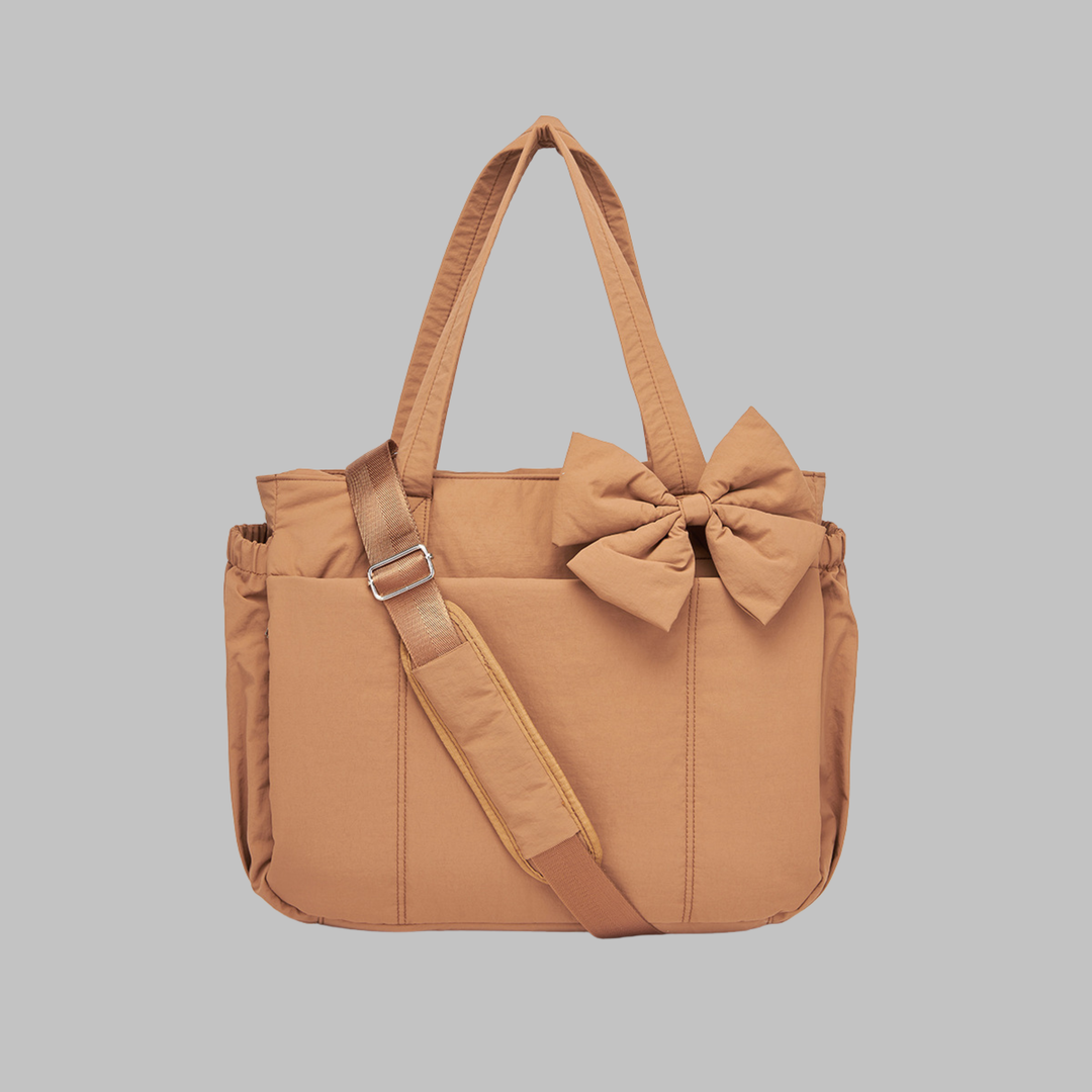 LEILANI™ - Sac à main bouffant chic avec nœud, compatible avec un ordinateur portable