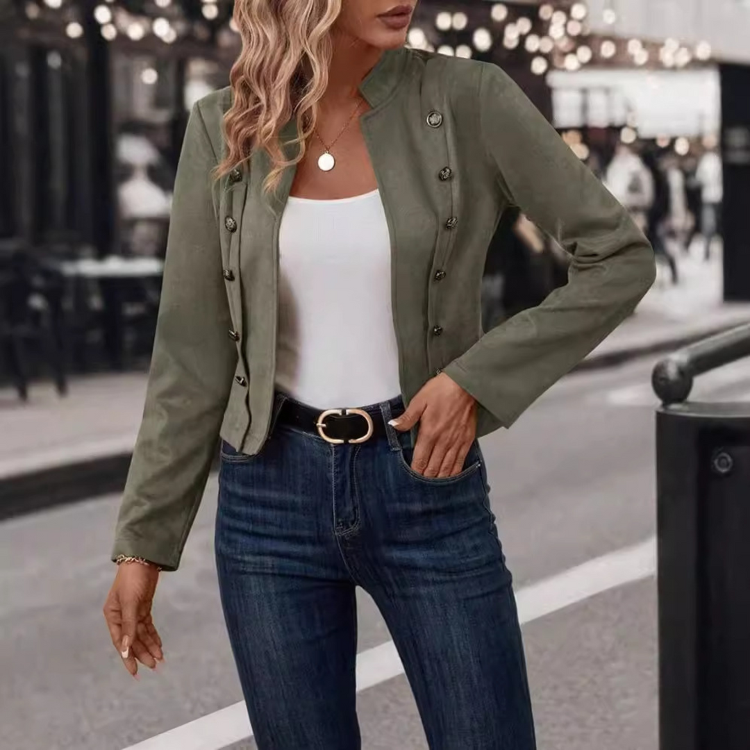 TASMIN™ - Veste vintage à manches longues et coupe ajustée