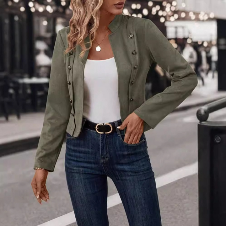 TASMIN™ - Veste vintage à manches longues et coupe ajustée
