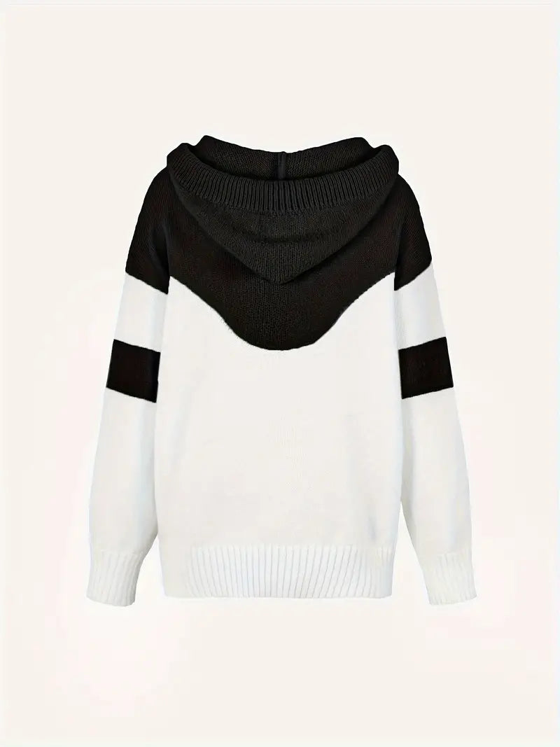 RÍONA™ - Sweat à capuche confortable bicolore