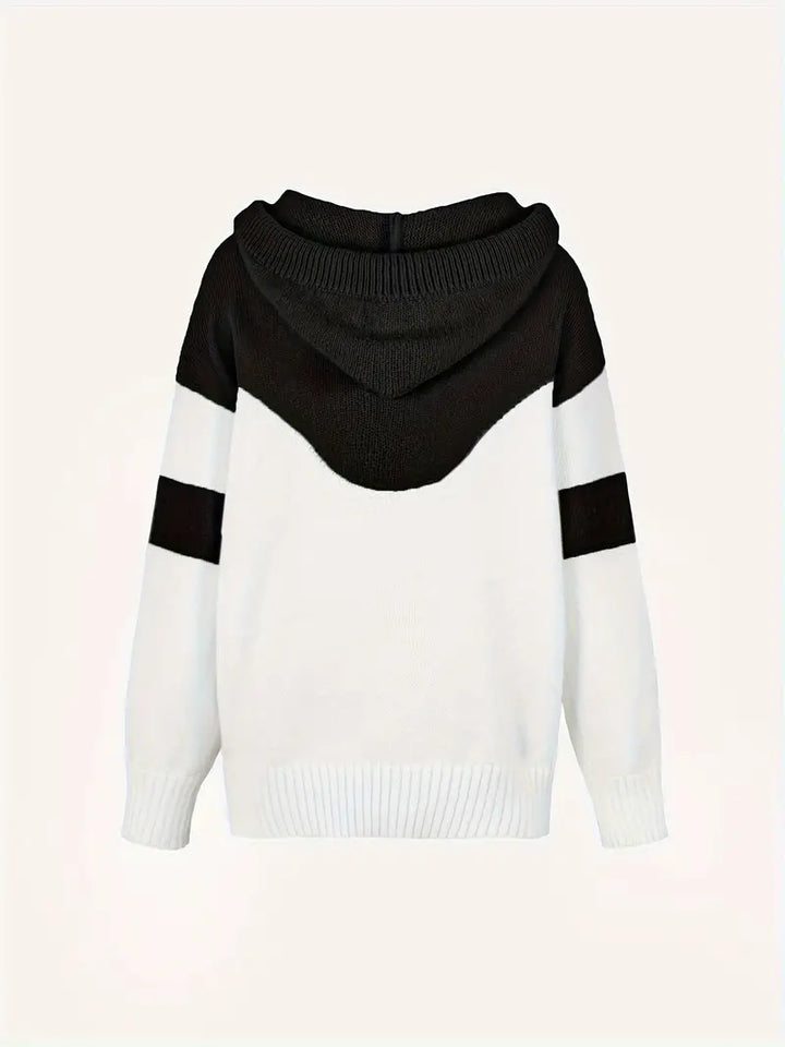 RÍONA™ - Sweat à capuche confortable bicolore