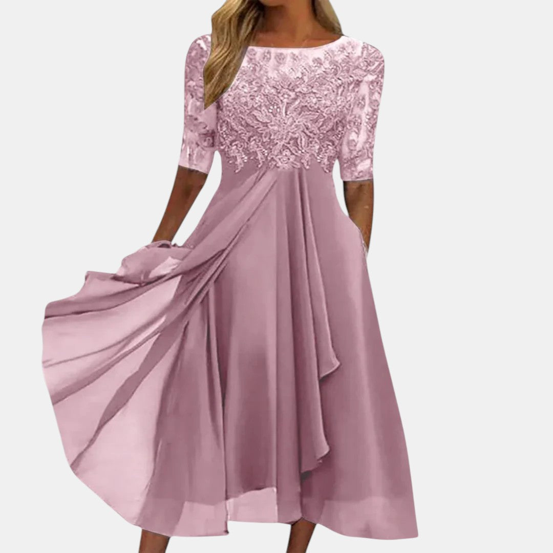 Margaret | Elegant Lace Evening Dress
