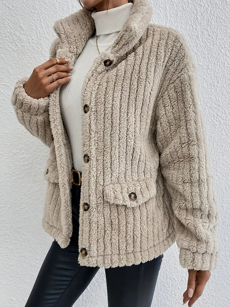 NOVA™ | Gilet boutonné en velours double face