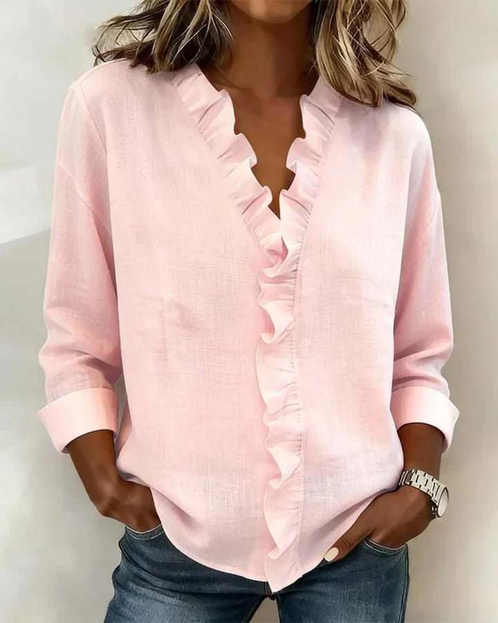 Susan | Blouse with Ruffles