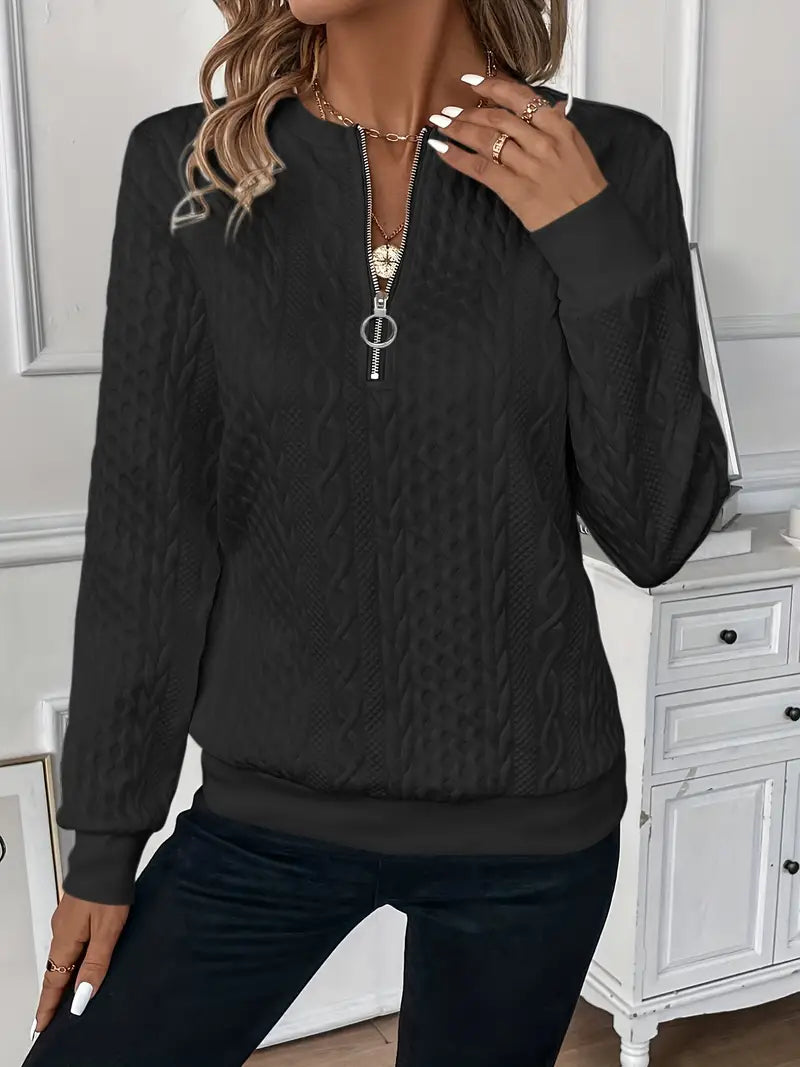 EMMA™ | Pull élégant à col zippé
