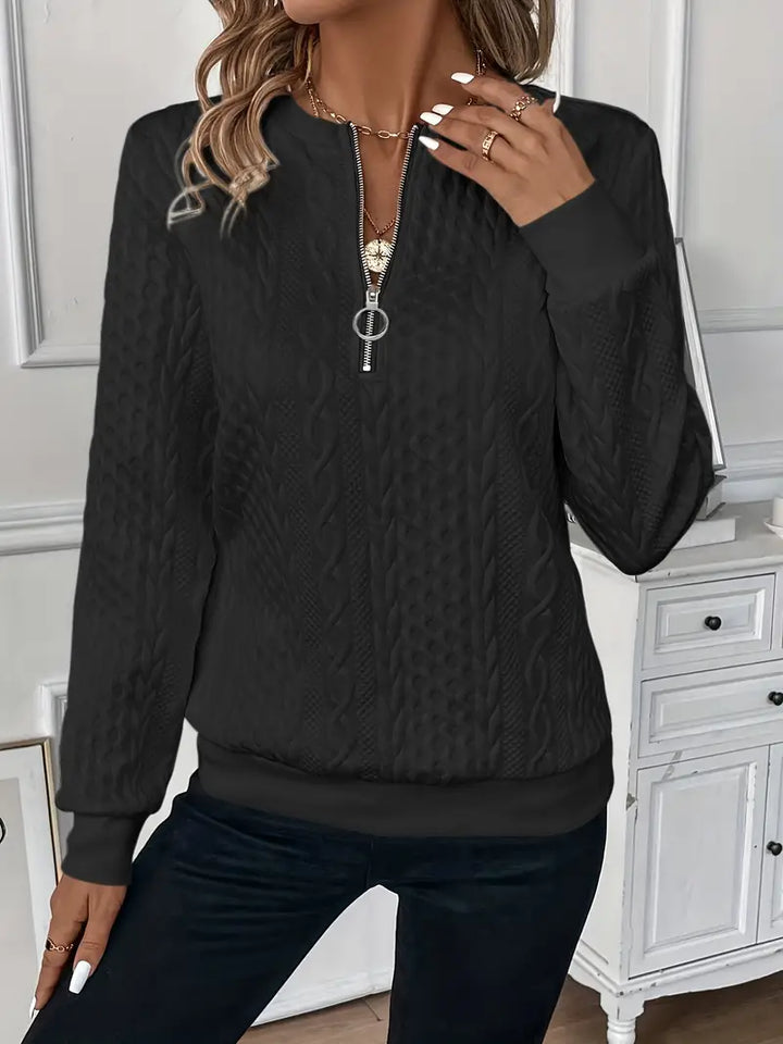 EMMA™ | Pull élégant à col zippé