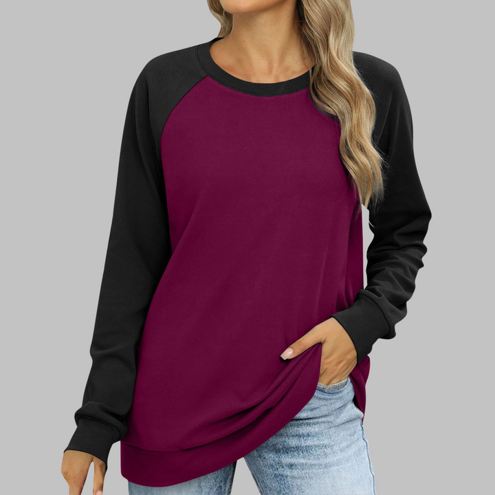 LHANTEL™ - Sweat-shirt décontracté à manches longues et col rond