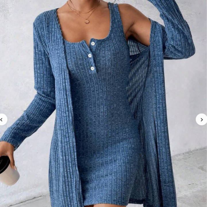 WILLA™ - Manteau habillé deux pièces côtelé élégant