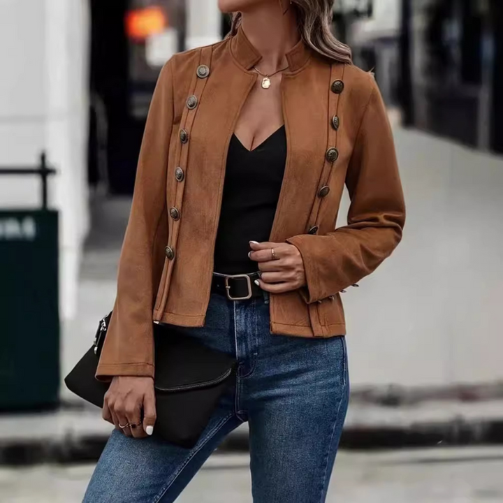 TASMIN™ - Veste vintage à manches longues et coupe ajustée