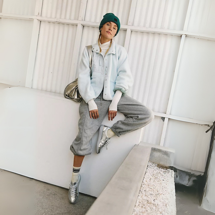 MANCY™ - Veste courte décontractée à boutons